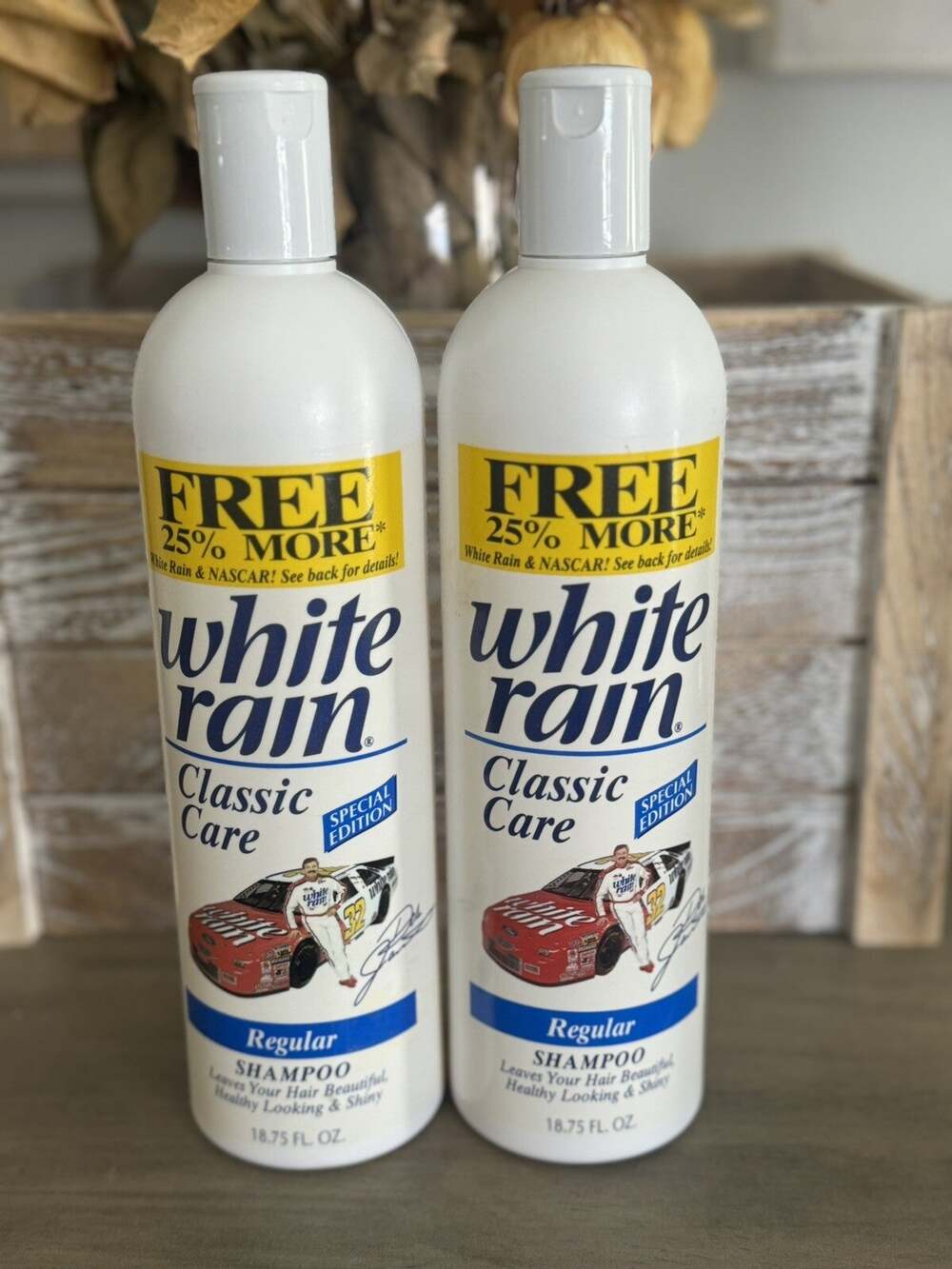 (2) Vintage 90’s White Rain Shampoo - Classic Care 18.75 Oz Each Special Edition